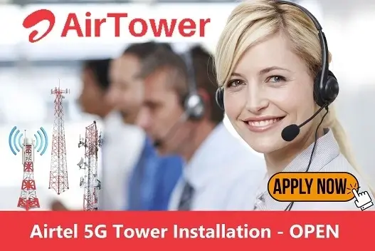 apply online Airtel towers